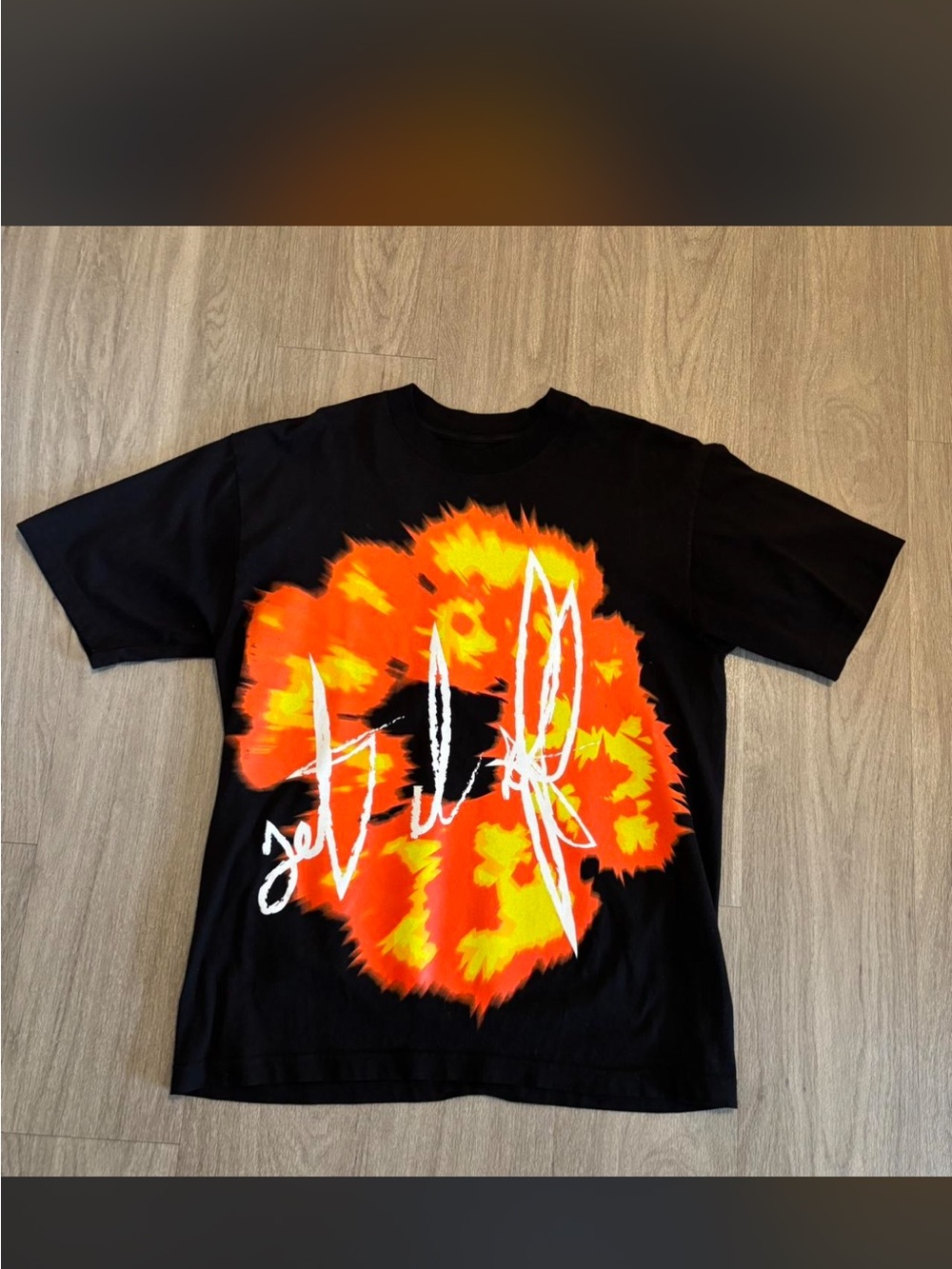 Denim tear & offset collab t shirt